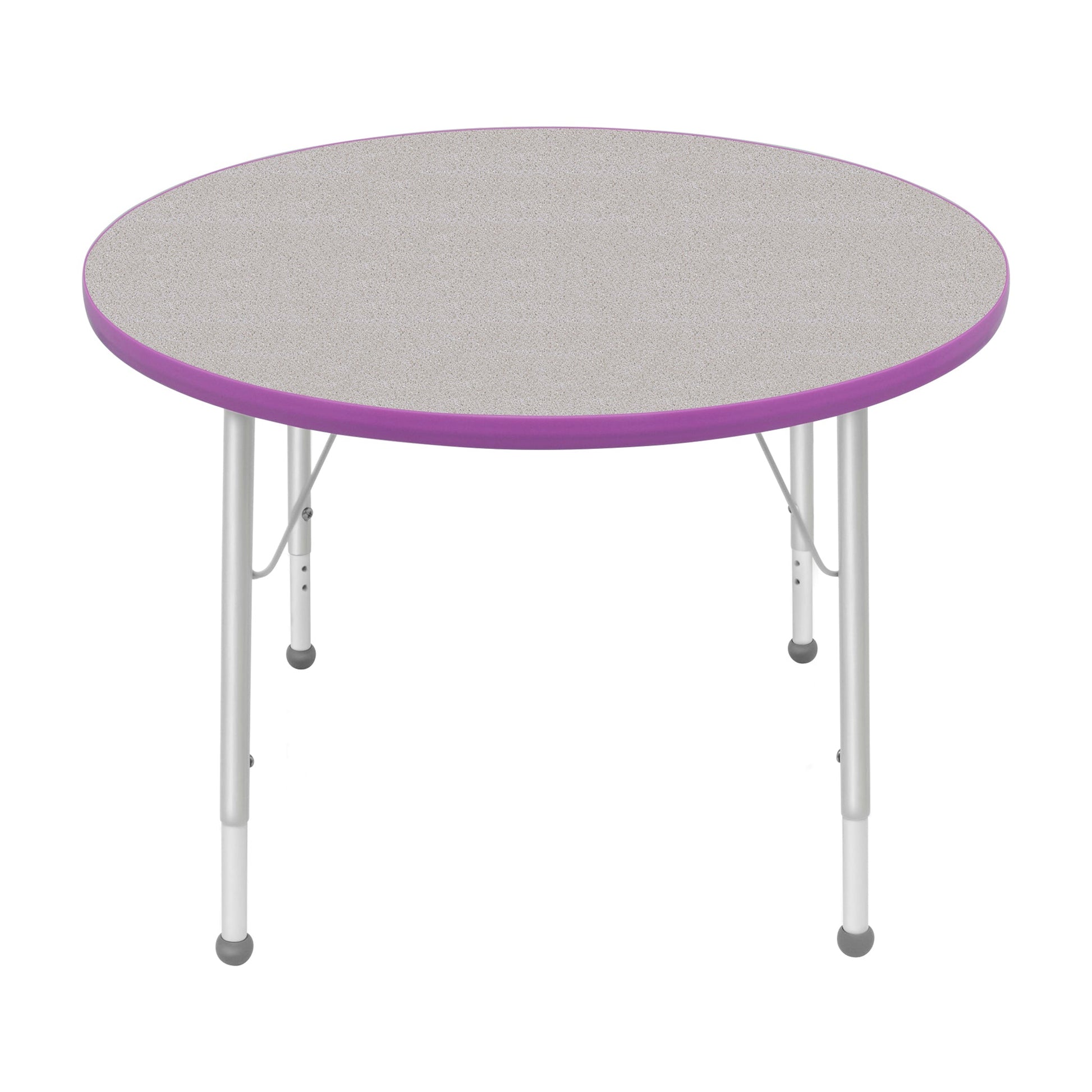 Mahar Creative Colors Large Round Creative Colors Activity Table with Heavy Duty Laminate Top (36" Diameter x 22-30"H) - SchoolOutlet