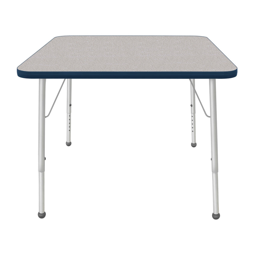 Mahar Creative Colors Large Square Creative Colors Activity Tables with Heavy Duty Laminate Top (36"W x 36"L x 21-30"H) - SchoolOutlet