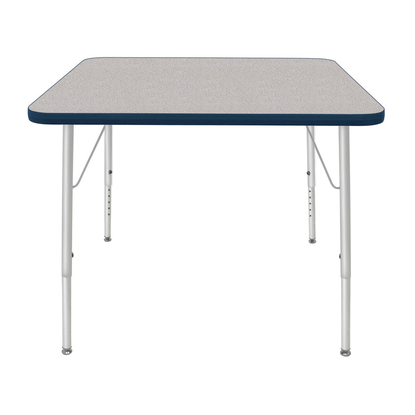 Mahar Creative Colors Large Square Creative Colors Activity Tables with Heavy Duty Laminate Top (36"W x 36"L x 21-30"H) - SchoolOutlet