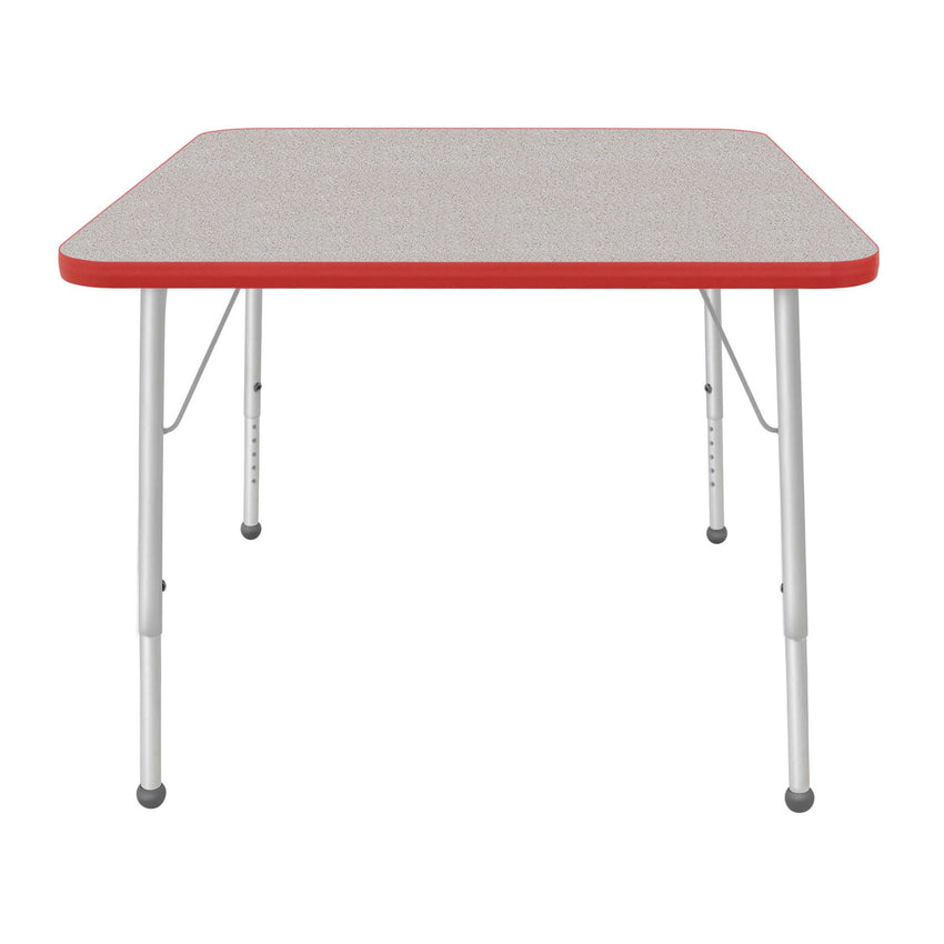Mahar Creative Colors Large Square Creative Colors Activity Tables with Heavy Duty Laminate Top (36"W x 36"L x 21-30"H) - SchoolOutlet