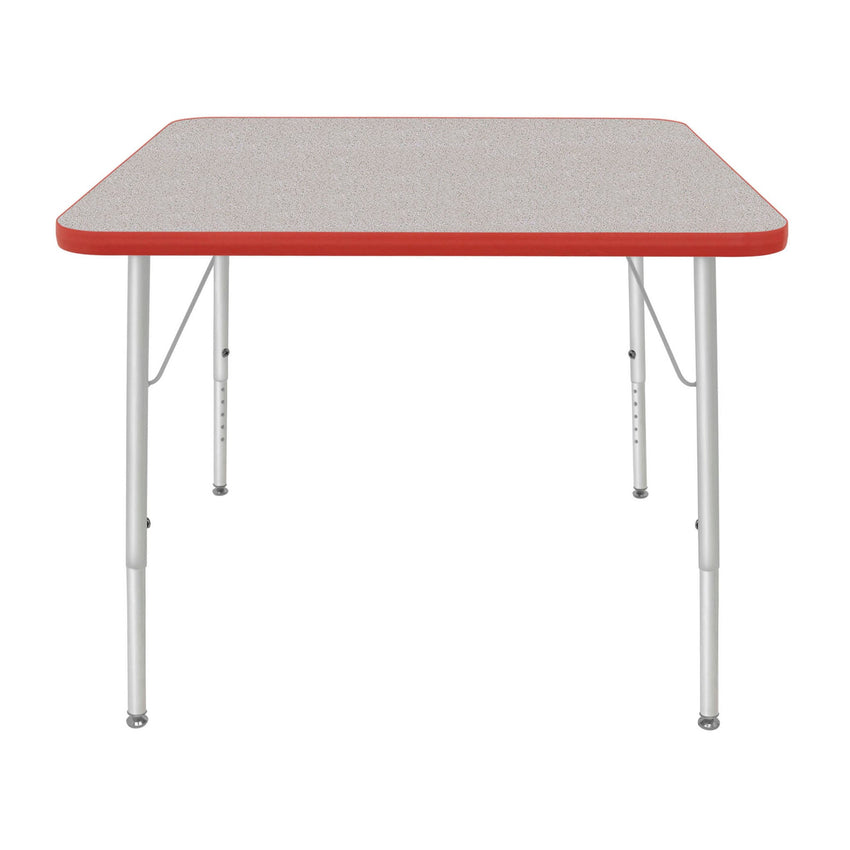 Mahar Creative Colors Large Square Creative Colors Activity Tables with Heavy Duty Laminate Top (36"W x 36"L x 21-30"H) - SchoolOutlet