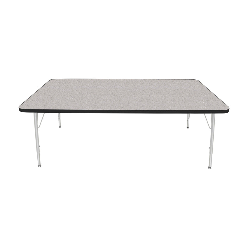 Mahar Creative Colors Large Rectangle Creative Colors Activity Table with Heavy Duty Laminate Top (42"W x 72"L x 22-30"H) - SchoolOutlet