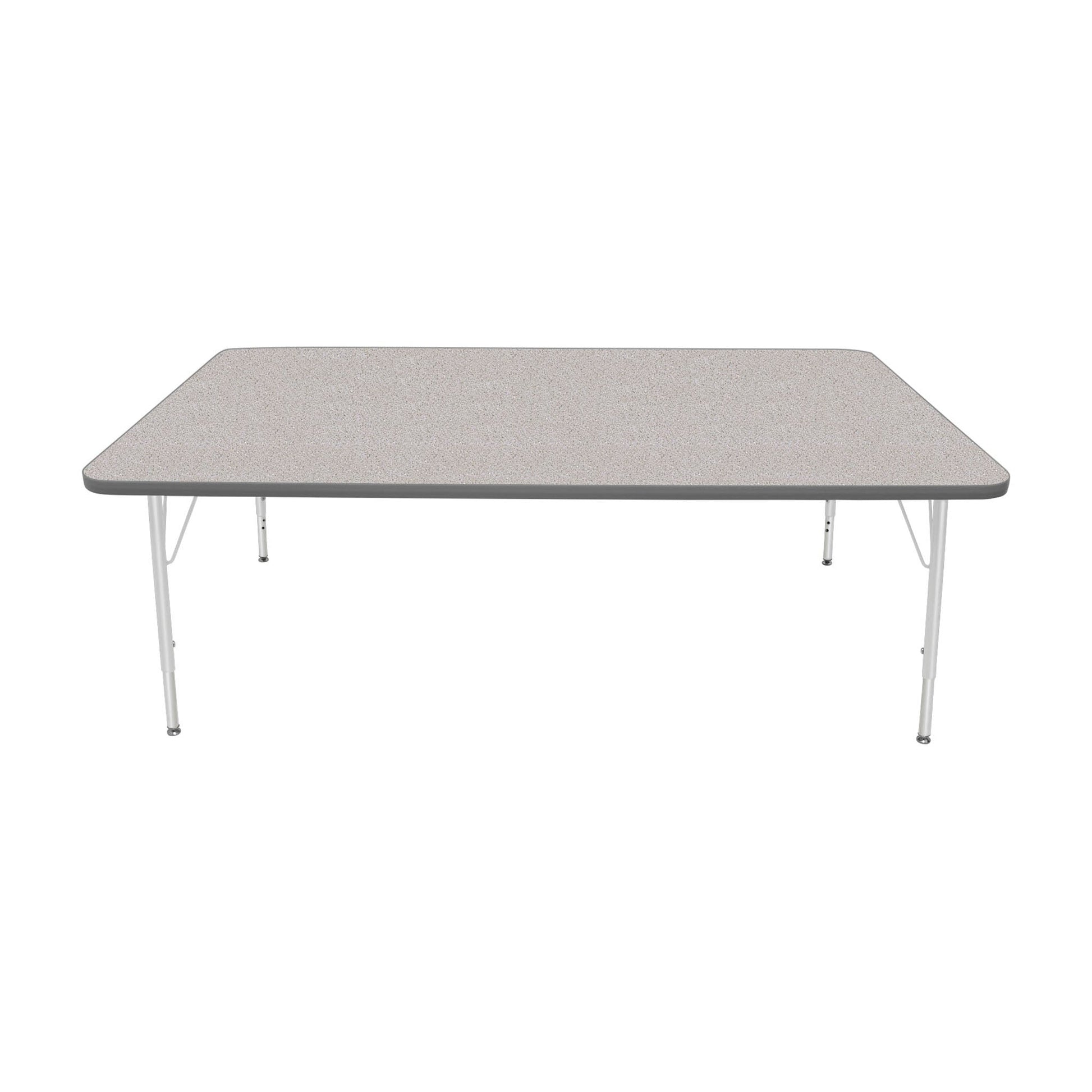 Mahar Creative Colors Large Rectangle Creative Colors Activity Table with Heavy Duty Laminate Top (42"W x 72"L x 22-30"H) - SchoolOutlet