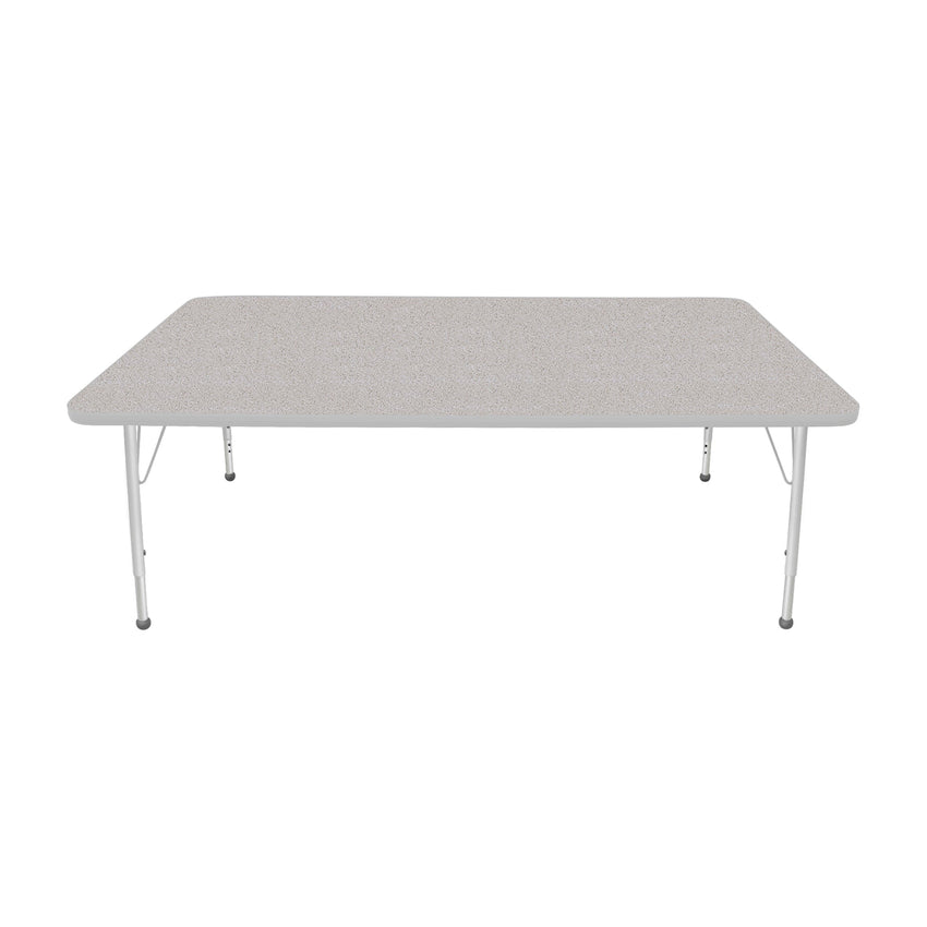 Mahar Creative Colors Large Rectangle Creative Colors Activity Table with Heavy Duty Laminate Top (42"W x 72"L x 22-30"H) - SchoolOutlet