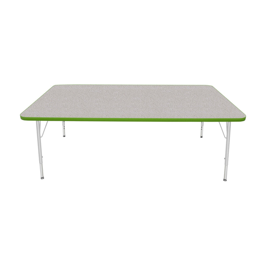 Mahar Creative Colors Large Rectangle Creative Colors Activity Table with Heavy Duty Laminate Top (42"W x 72"L x 22-30"H) - SchoolOutlet