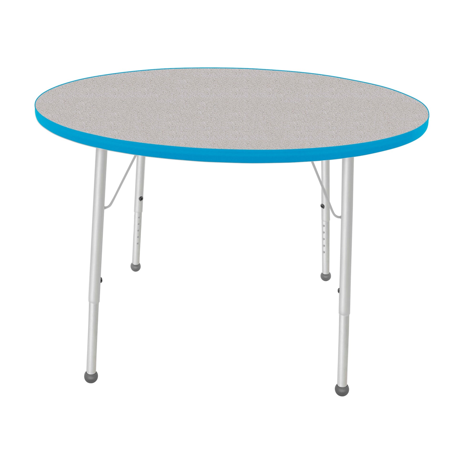 Mahar Creative Colors Large Round Creative Colors Activity Table with Heavy Duty Laminate Top (42" Diameter x 21-30"H) - SchoolOutlet