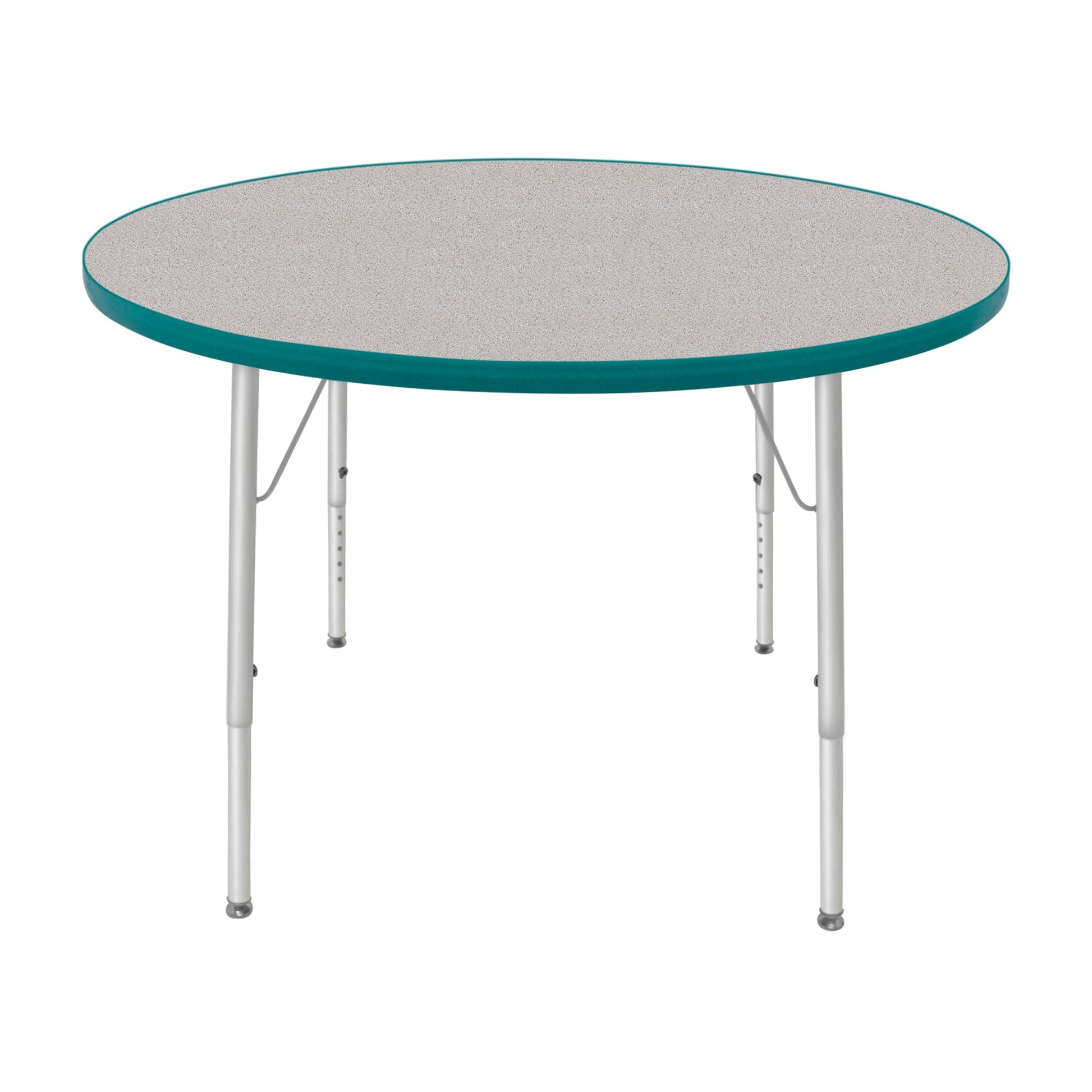 Mahar Creative Colors Large Round Creative Colors Activity Table with Heavy Duty Laminate Top (42" Diameter x 21-30"H) - SchoolOutlet