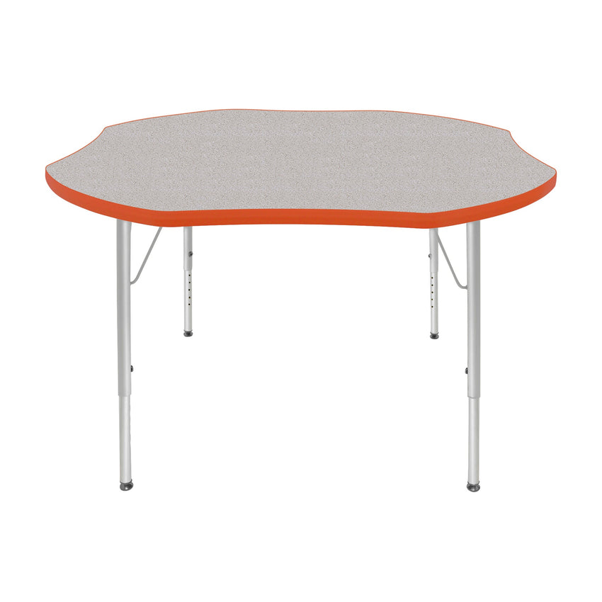 Mahar Creative Colors Shamrock Creative Colors Activity Table with Heavy Duty Laminate Top (48" Diameter x 21-30"H) - SchoolOutlet