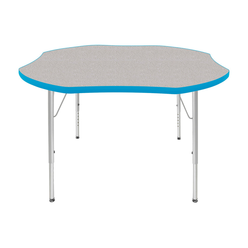 Mahar Creative Colors Shamrock Creative Colors Activity Table with Heavy Duty Laminate Top (48" Diameter x 21-30"H) - SchoolOutlet