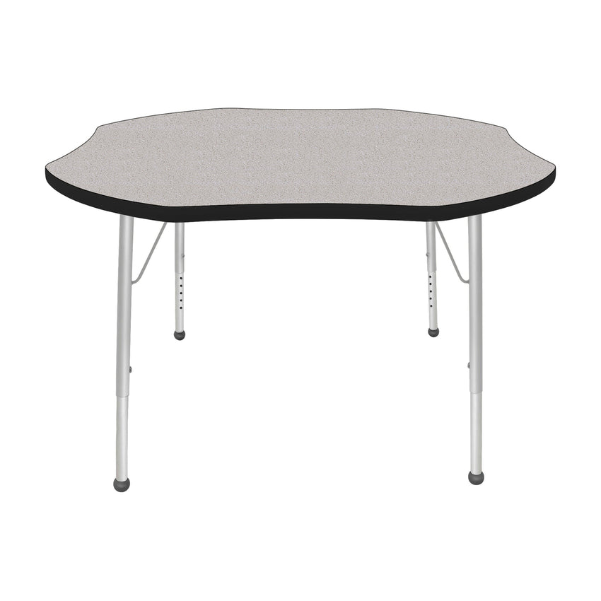 Mahar Creative Colors Shamrock Creative Colors Activity Table with Heavy Duty Laminate Top (48" Diameter x 21-30"H) - SchoolOutlet