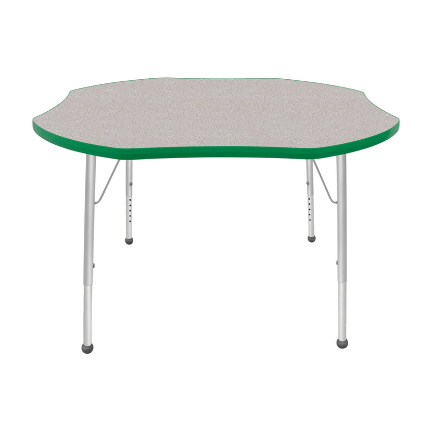 Mahar Creative Colors Shamrock Creative Colors Activity Table with Heavy Duty Laminate Top (48" Diameter x 21-30"H) - SchoolOutlet