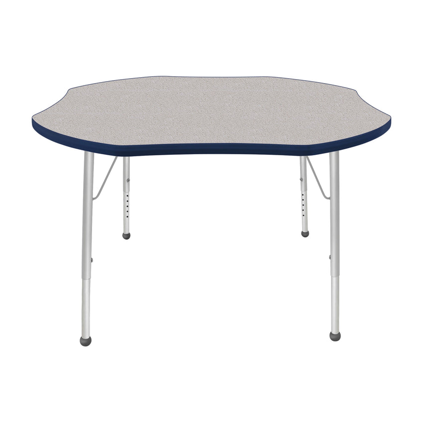 Mahar Creative Colors Shamrock Creative Colors Activity Table with Heavy Duty Laminate Top (48" Diameter x 21-30"H) - SchoolOutlet