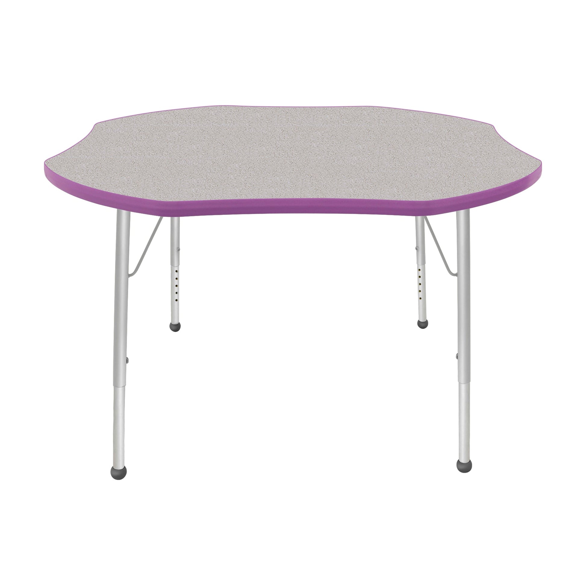 Mahar Creative Colors Shamrock Creative Colors Activity Table with Heavy Duty Laminate Top (48" Diameter x 21-30"H) - SchoolOutlet