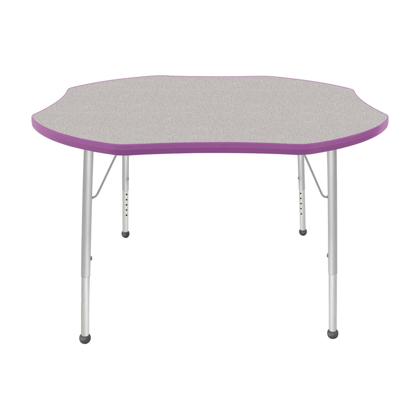 Mahar Creative Colors Shamrock Creative Colors Activity Table with Heavy Duty Laminate Top (48" Diameter x 21-30"H) - SchoolOutlet