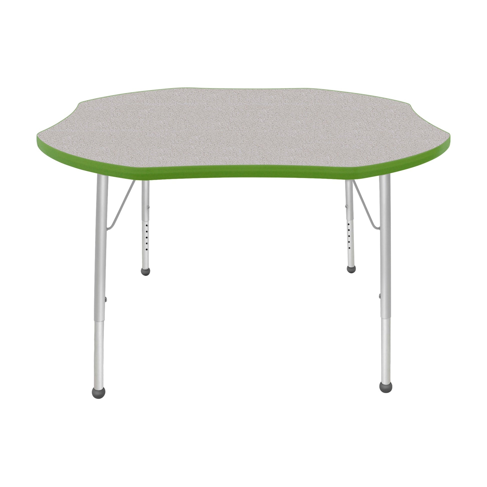 Mahar Creative Colors Shamrock Creative Colors Activity Table with Heavy Duty Laminate Top (48" Diameter x 21-30"H) - SchoolOutlet