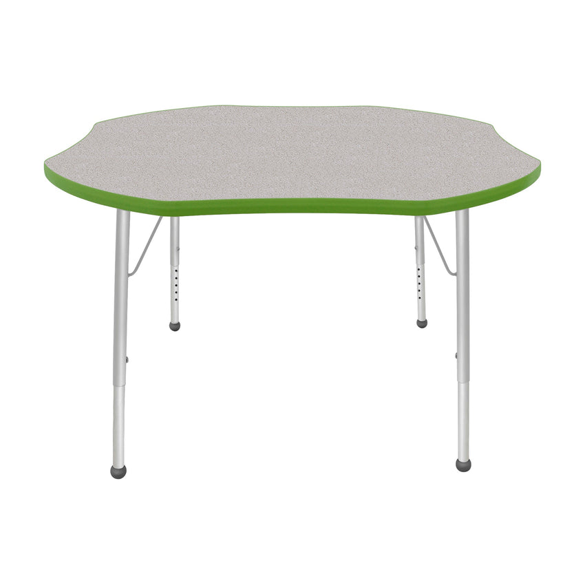 Mahar Creative Colors Shamrock Creative Colors Activity Table with Heavy Duty Laminate Top (48" Diameter x 21-30"H) - SchoolOutlet