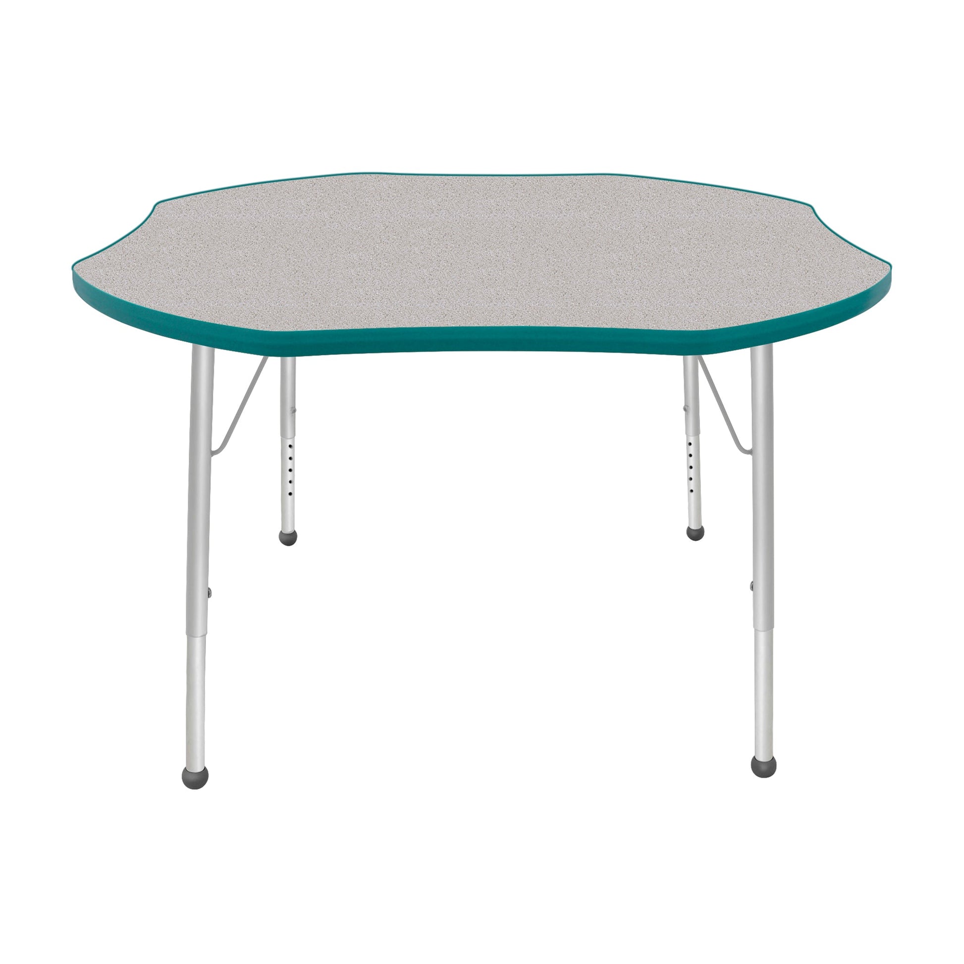 Mahar Creative Colors Shamrock Creative Colors Activity Table with Heavy Duty Laminate Top (48" Diameter x 21-30"H) - SchoolOutlet