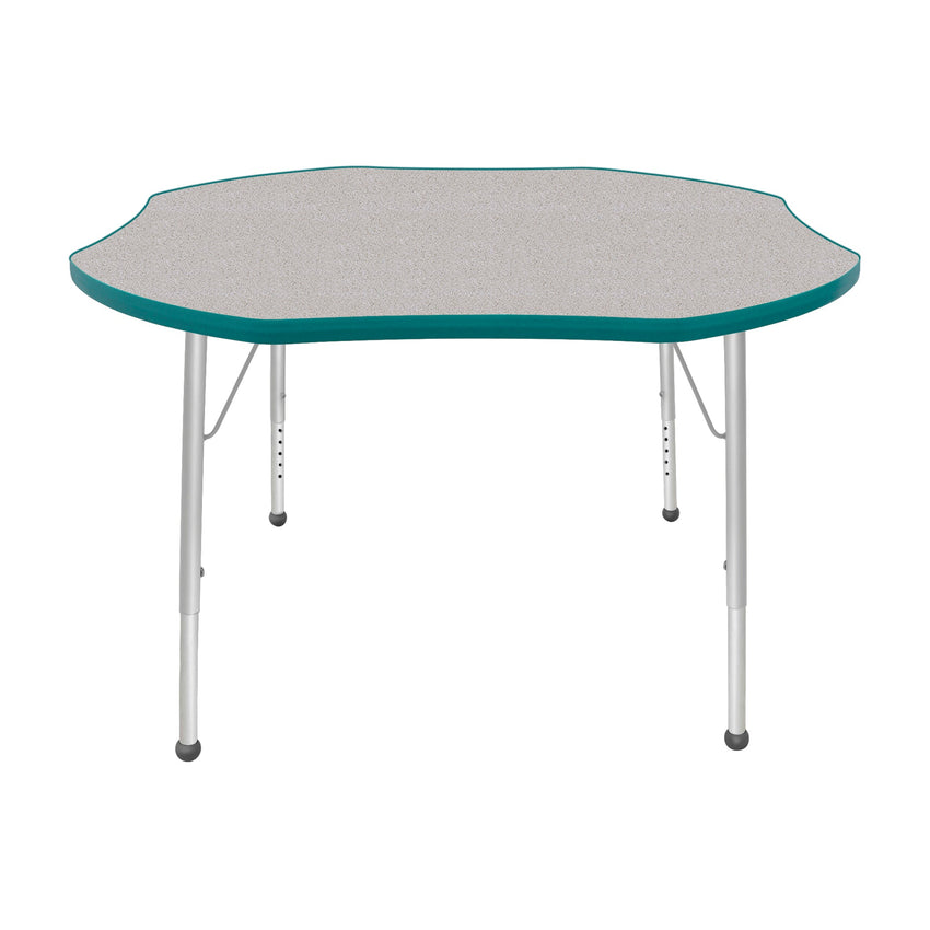 Mahar Creative Colors Shamrock Creative Colors Activity Table with Heavy Duty Laminate Top (48" Diameter x 21-30"H) - SchoolOutlet