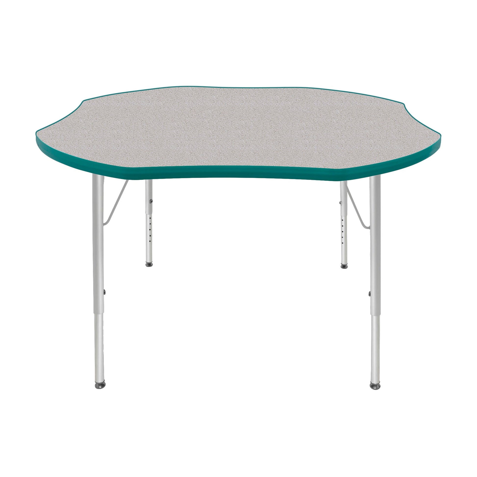 Mahar Creative Colors Shamrock Creative Colors Activity Table with Heavy Duty Laminate Top (48" Diameter x 21-30"H) - SchoolOutlet