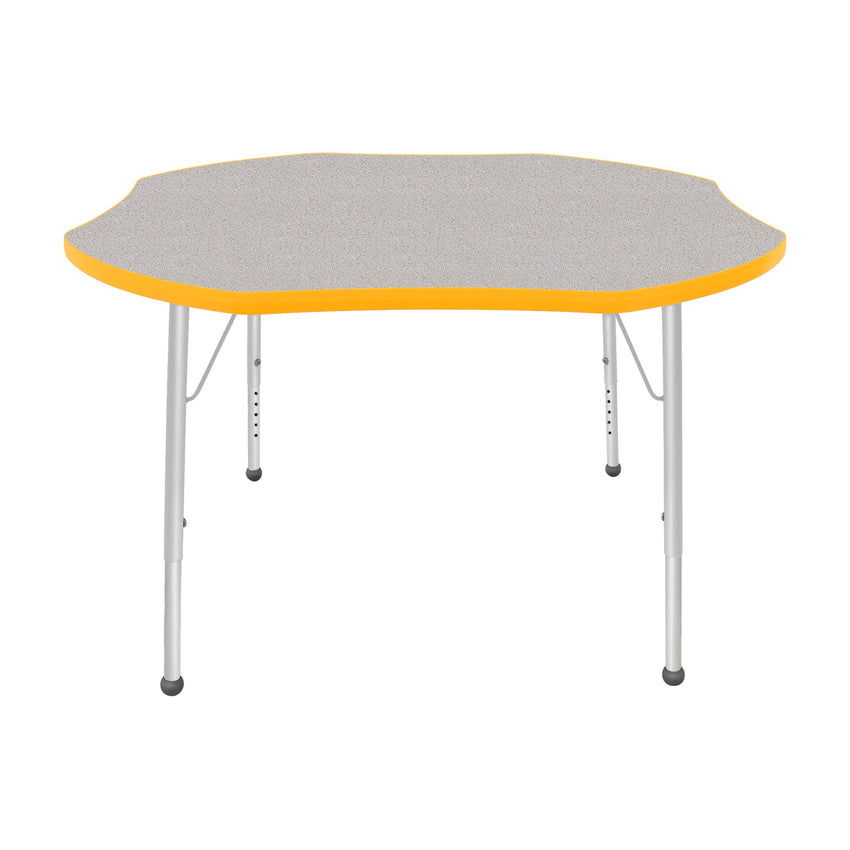 Mahar Creative Colors Shamrock Creative Colors Activity Table with Heavy Duty Laminate Top (48" Diameter x 21-30"H) - SchoolOutlet