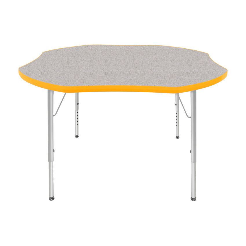 Mahar Creative Colors Shamrock Creative Colors Activity Table with Heavy Duty Laminate Top (48" Diameter x 21-30"H) - SchoolOutlet