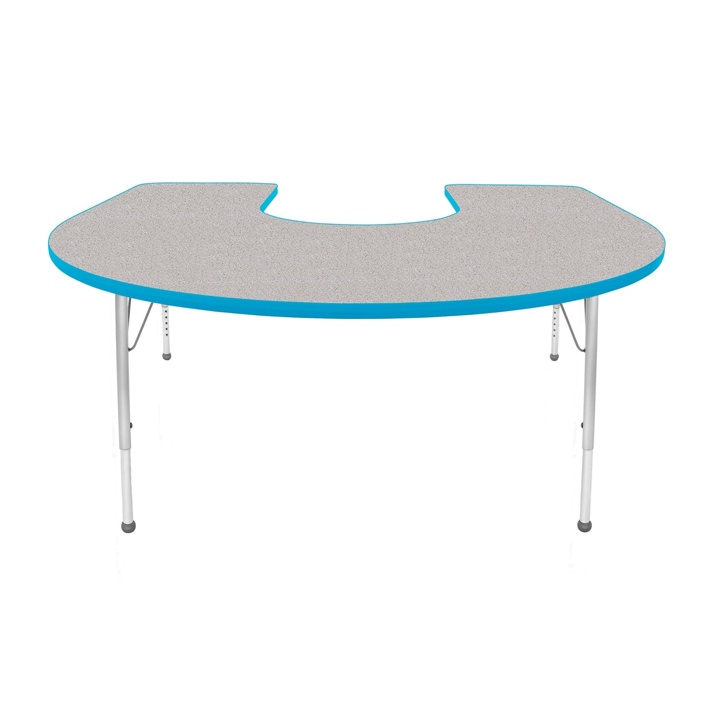 Mahar Creative Colors Horseshoe Creative Colors Activity Table with Heavy Duty Laminate Top (60"W x 66"L x 22-30"H) - SchoolOutlet