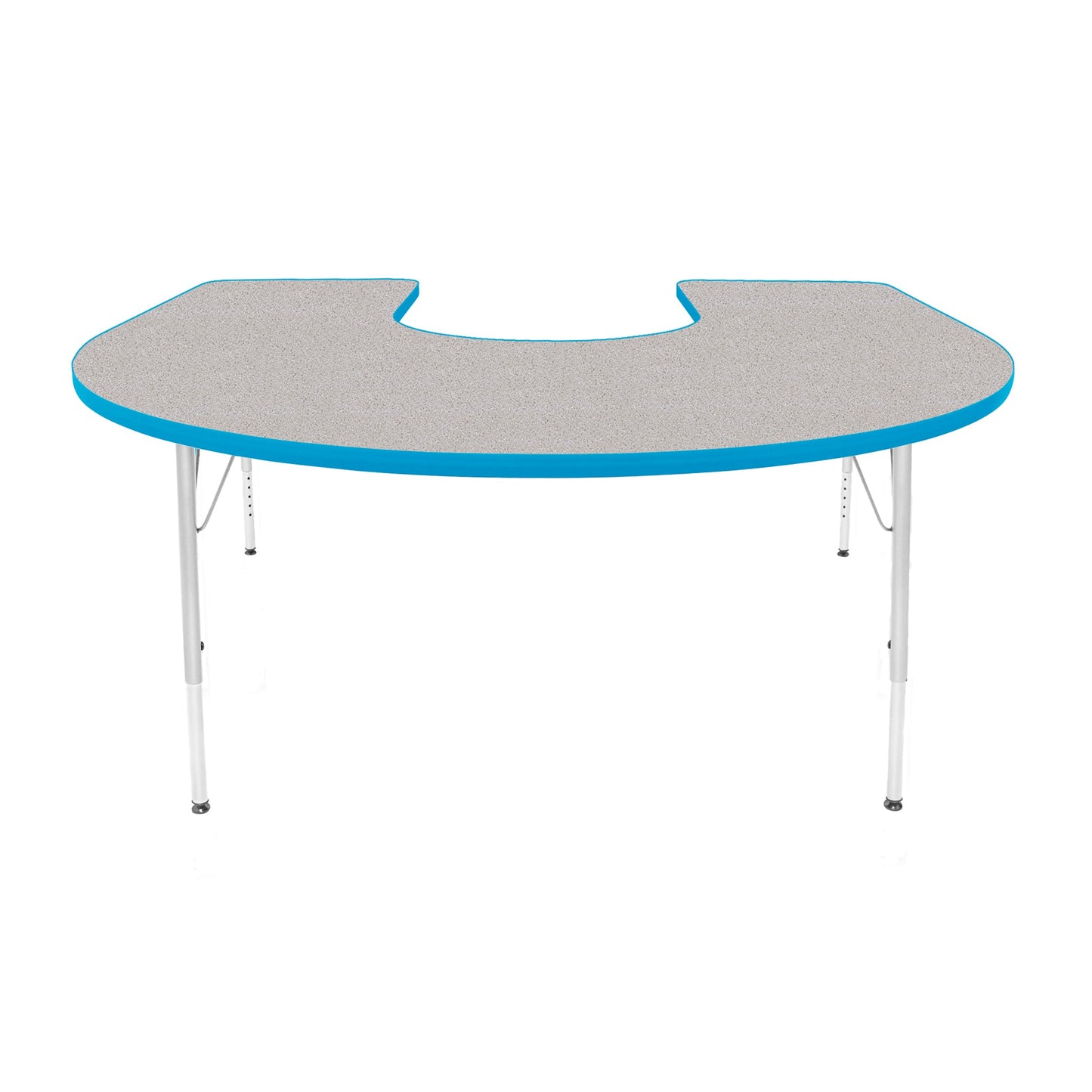 Mahar Creative Colors Horseshoe Creative Colors Activity Table with Heavy Duty Laminate Top (60"W x 66"L x 22-30"H) - SchoolOutlet