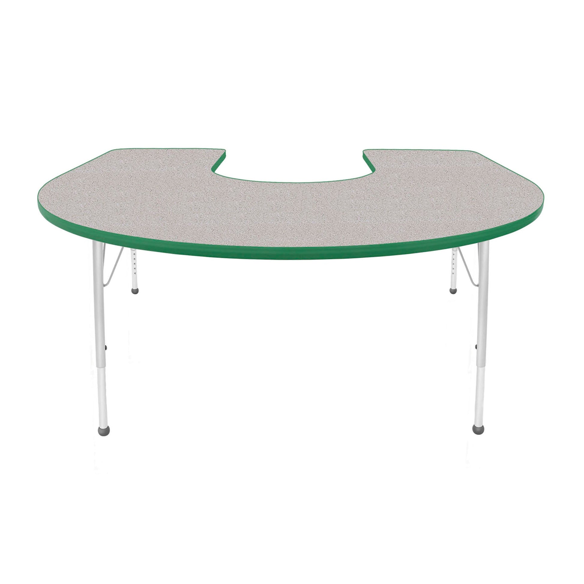 Mahar Creative Colors Horseshoe Creative Colors Activity Table with Heavy Duty Laminate Top (60"W x 66"L x 22-30"H) - SchoolOutlet