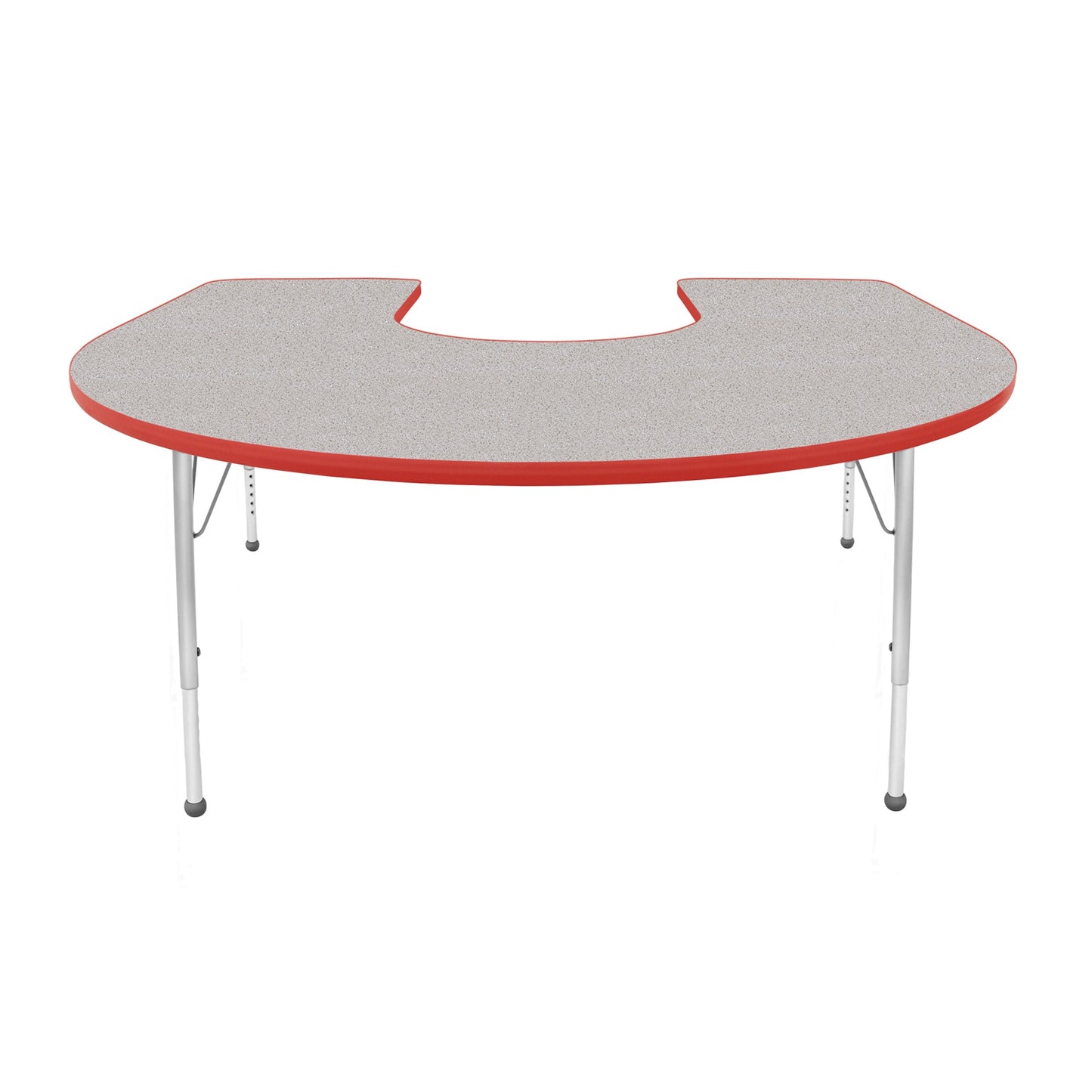 Mahar Creative Colors Horseshoe Creative Colors Activity Table with Heavy Duty Laminate Top (60"W x 66"L x 22-30"H) - SchoolOutlet