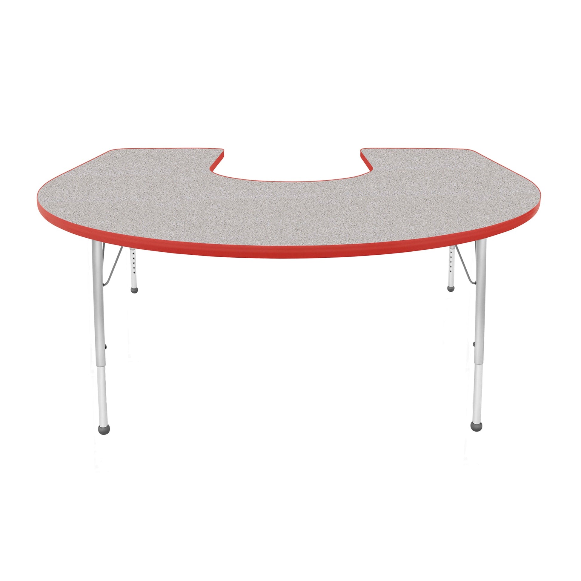 Mahar Creative Colors Horseshoe Creative Colors Activity Table with Heavy Duty Laminate Top (60"W x 66"L x 22-30"H) - SchoolOutlet