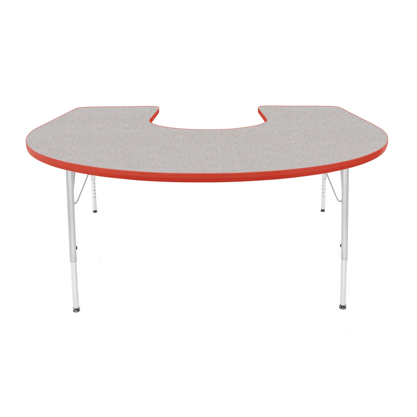 Mahar Creative Colors Horseshoe Creative Colors Activity Table with Heavy Duty Laminate Top (60"W x 66"L x 22-30"H) - SchoolOutlet