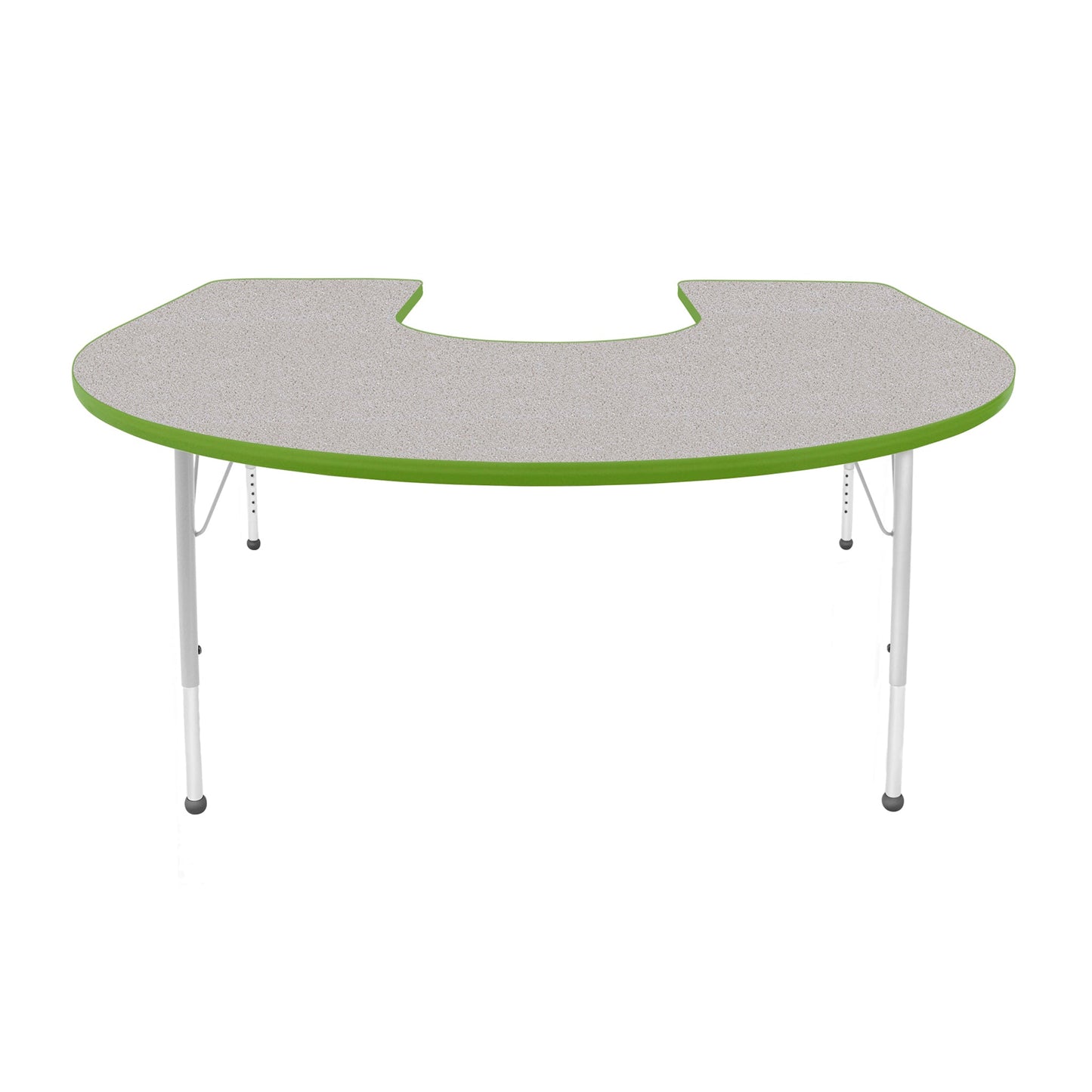 Mahar Creative Colors Horseshoe Creative Colors Activity Table with Heavy Duty Laminate Top (60"W x 66"L x 22-30"H) - SchoolOutlet