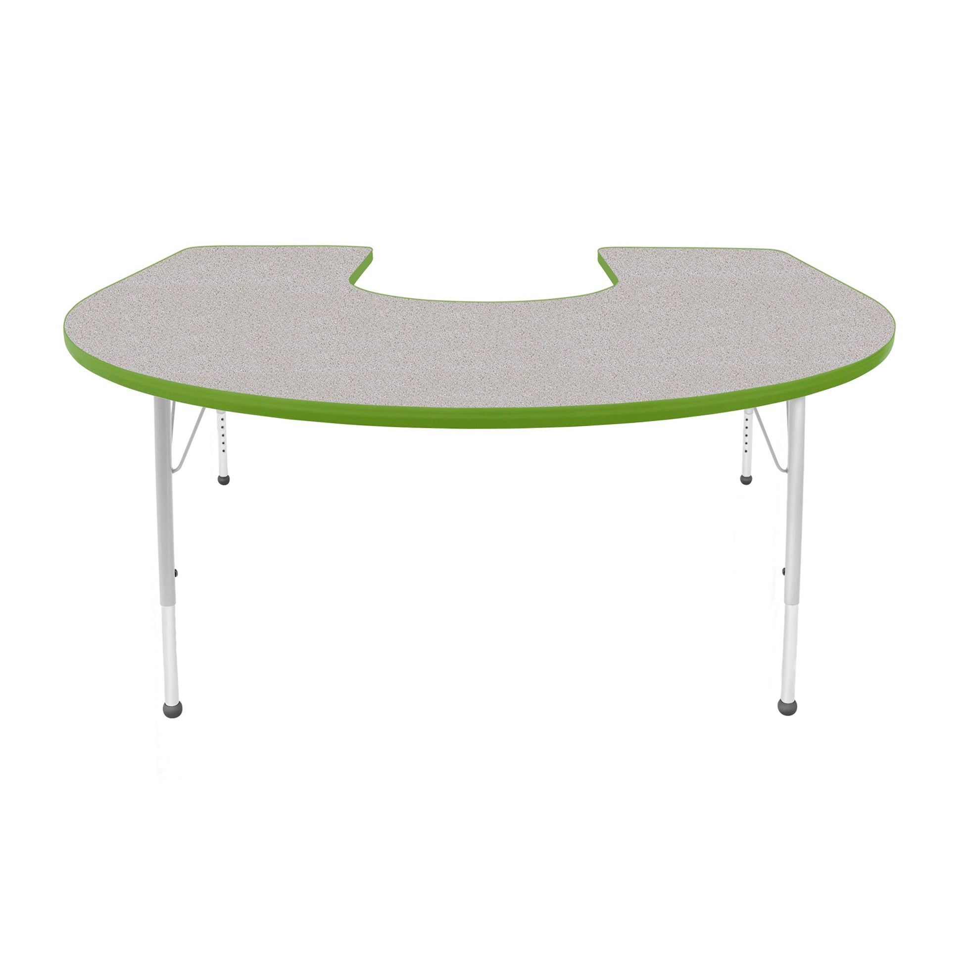 Mahar Creative Colors Horseshoe Creative Colors Activity Table with Heavy Duty Laminate Top (60"W x 66"L x 22-30"H) - SchoolOutlet