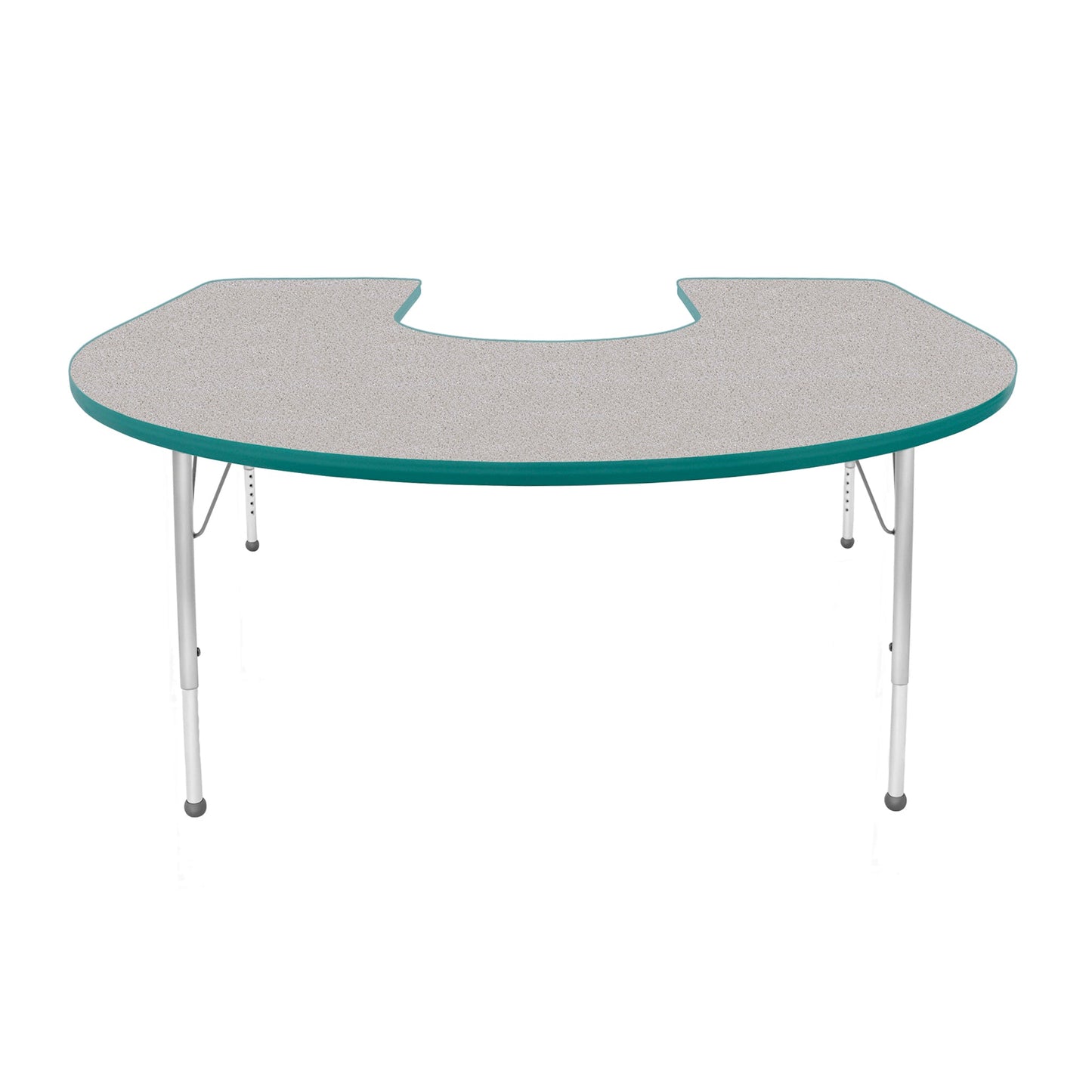 Mahar Creative Colors Horseshoe Creative Colors Activity Table with Heavy Duty Laminate Top (60"W x 66"L x 22-30"H) - SchoolOutlet