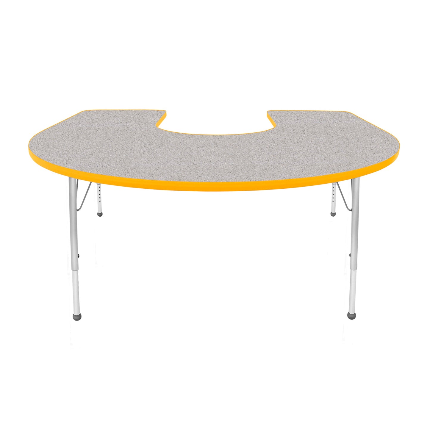 Mahar Creative Colors Horseshoe Creative Colors Activity Table with Heavy Duty Laminate Top (60"W x 66"L x 22-30"H) - SchoolOutlet