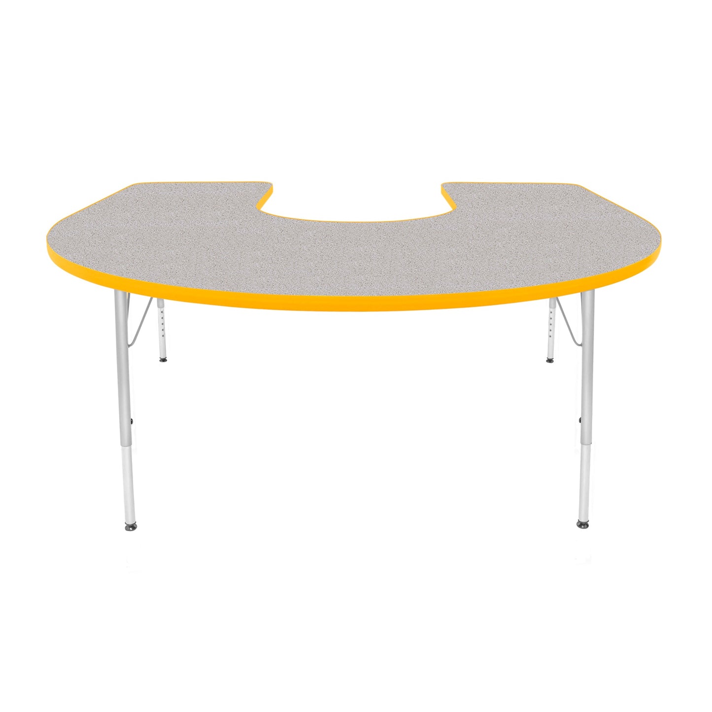 Mahar Creative Colors Horseshoe Creative Colors Activity Table with Heavy Duty Laminate Top (60"W x 66"L x 22-30"H) - SchoolOutlet