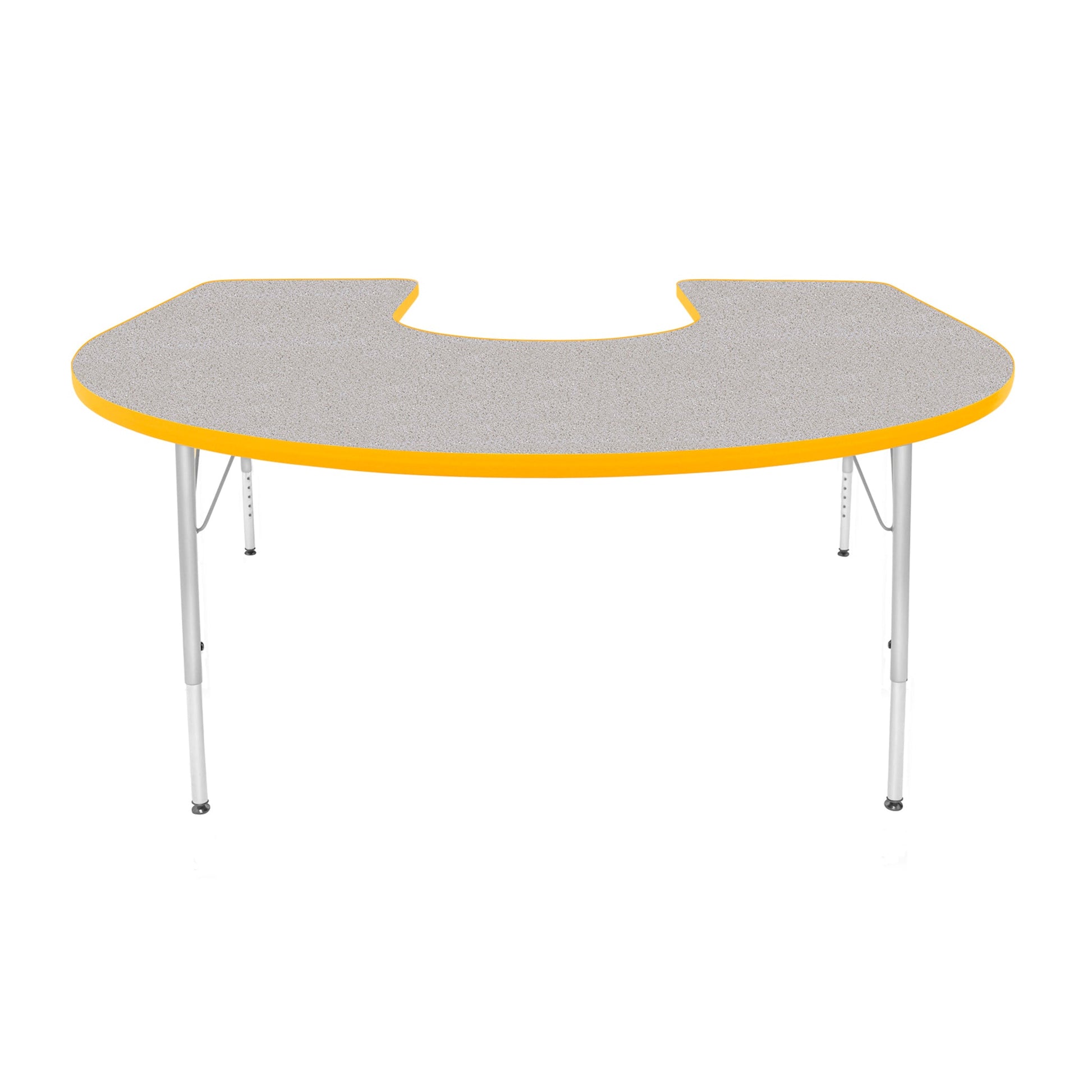 Mahar Creative Colors Horseshoe Creative Colors Activity Table with Heavy Duty Laminate Top (60"W x 66"L x 22-30"H) - SchoolOutlet
