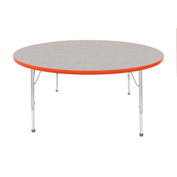 Mahar Creative Colors Large Round Creative Colors Activity Table with Heavy Duty Laminate Top (60" Diameter x 21-30"H)
