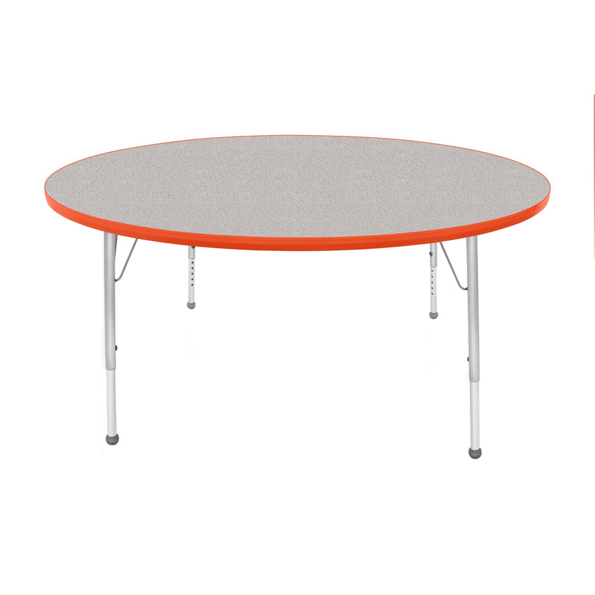 Mahar Creative Colors Large Round Creative Colors Activity Table with Heavy Duty Laminate Top (60" Diameter x 21-30"H) - SchoolOutlet