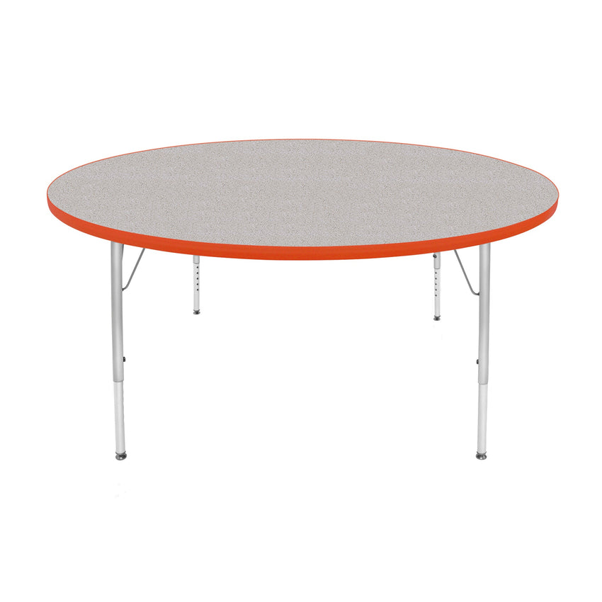 Mahar Creative Colors Large Round Creative Colors Activity Table with Heavy Duty Laminate Top (60" Diameter x 21-30"H) - SchoolOutlet