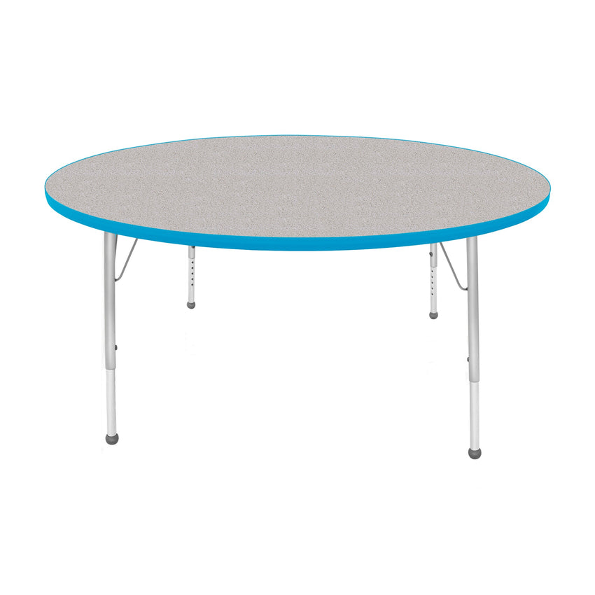Mahar Creative Colors Large Round Creative Colors Activity Table with Heavy Duty Laminate Top (60" Diameter x 21-30"H) - SchoolOutlet