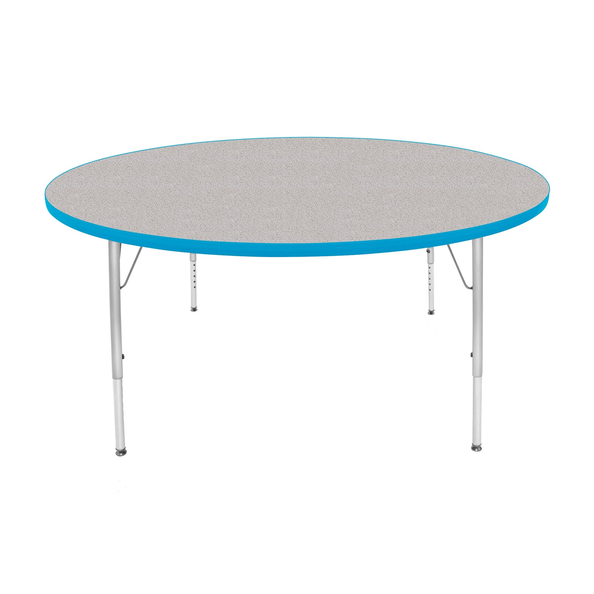 Mahar Creative Colors Large Round Creative Colors Activity Table with Heavy Duty Laminate Top (60" Diameter x 21-30"H) - SchoolOutlet