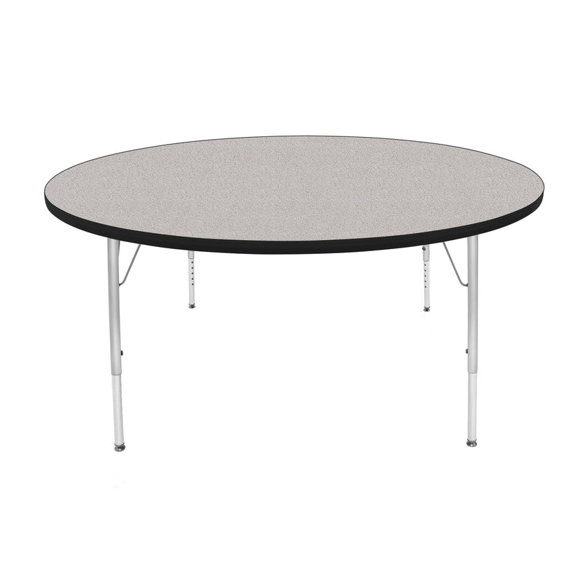 Mahar Creative Colors Large Round Creative Colors Activity Table with Heavy Duty Laminate Top (60" Diameter x 21-30"H) - SchoolOutlet