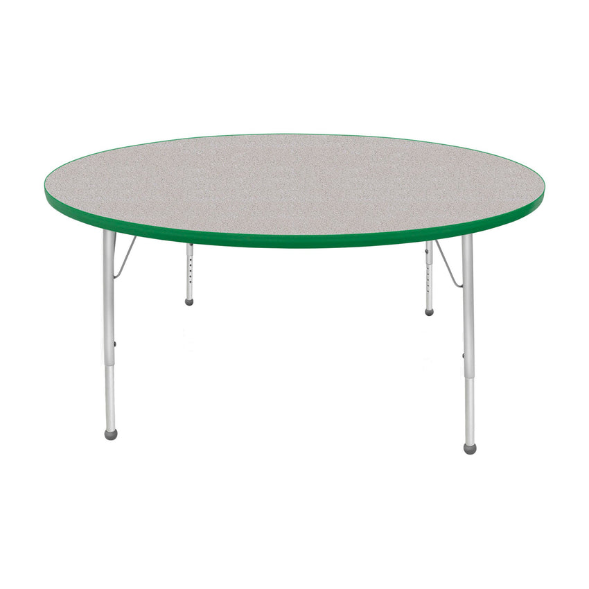 Mahar Creative Colors Large Round Creative Colors Activity Table with Heavy Duty Laminate Top (60" Diameter x 21-30"H) - SchoolOutlet