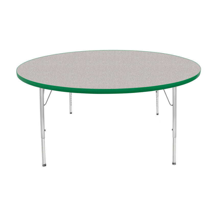 Mahar Creative Colors Large Round Creative Colors Activity Table with Heavy Duty Laminate Top (60" Diameter x 21-30"H) - SchoolOutlet
