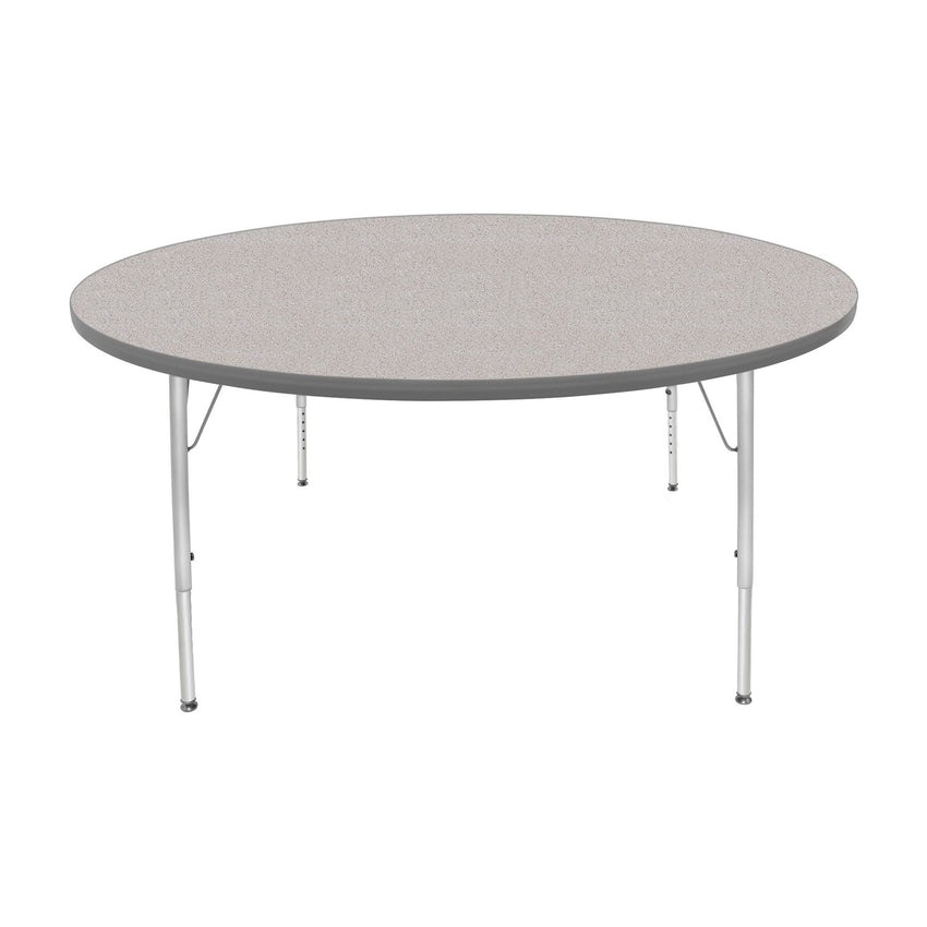 Mahar Creative Colors Large Round Creative Colors Activity Table with Heavy Duty Laminate Top (60" Diameter x 21-30"H) - SchoolOutlet