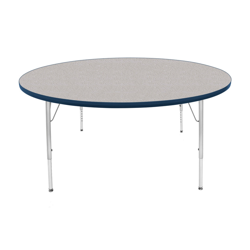 Mahar Creative Colors Large Round Creative Colors Activity Table with Heavy Duty Laminate Top (60" Diameter x 21-30"H) - SchoolOutlet