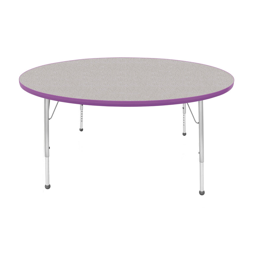 Mahar Creative Colors Large Round Creative Colors Activity Table with Heavy Duty Laminate Top (60" Diameter x 21-30"H) - SchoolOutlet