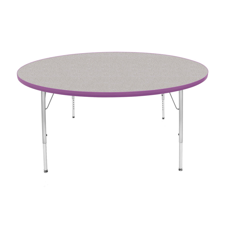 Mahar Creative Colors Large Round Creative Colors Activity Table with Heavy Duty Laminate Top (60" Diameter x 21-30"H) - SchoolOutlet
