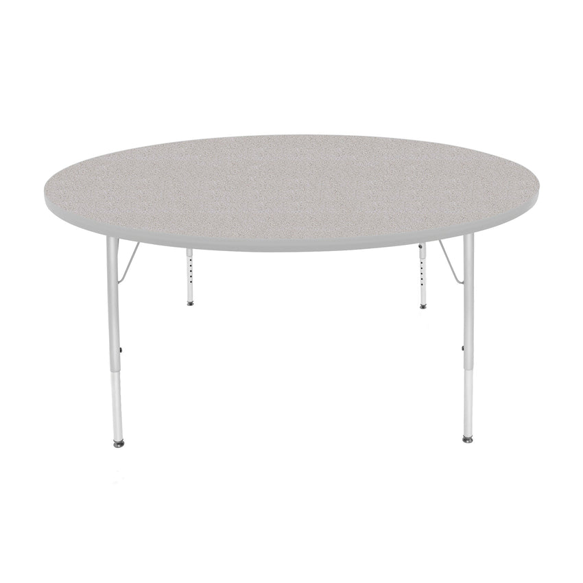 Mahar Creative Colors Large Round Creative Colors Activity Table with Heavy Duty Laminate Top (60" Diameter x 21-30"H) - SchoolOutlet